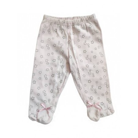 Pantaloni cu botoși fetițe, 0-3 luni