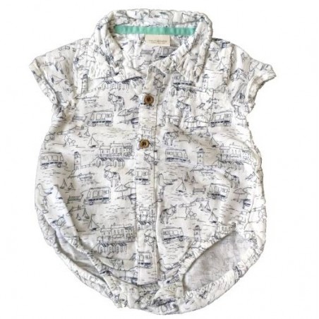 Cămașă body băieței Next, mărimea 6-9 luni