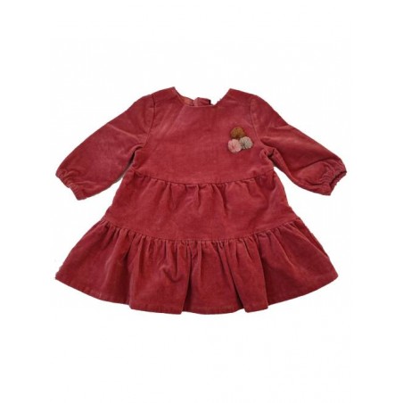 Rochiță catifea JBC, 0-3 luni