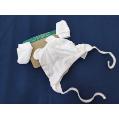 Set căciuliță cu mănuși, 6-9 luni