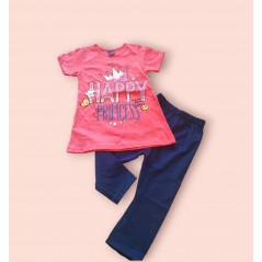 Compleu tricou+colanți fete, 2-3 ani