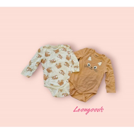 Set 2xbody fetițe Pepco, 3-6 luni