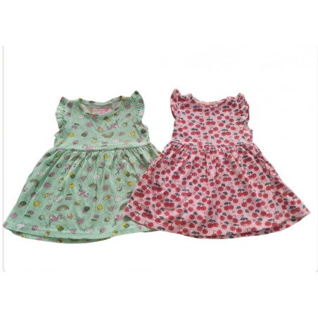 Set 2 rochițe fete, 6-9 luni