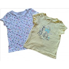 Set 2 tricouri fete In extenso, 2-3 ani