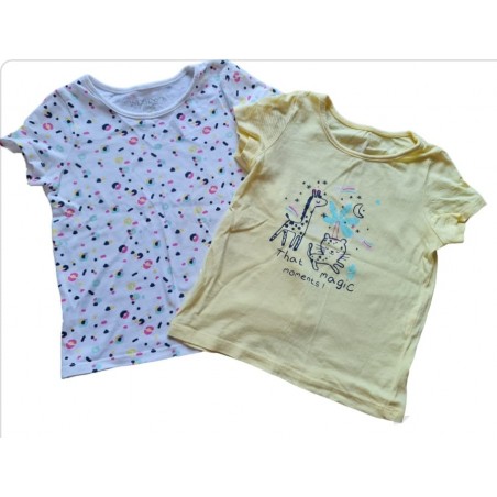 Set 2 tricouri fete In extenso, 2-3 ani