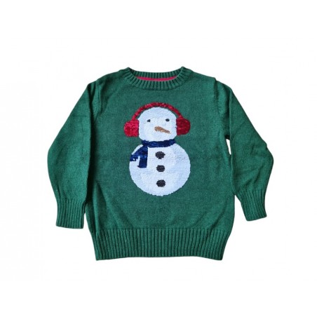 Pulover cu paiete băieți H&M, 3-4 ani