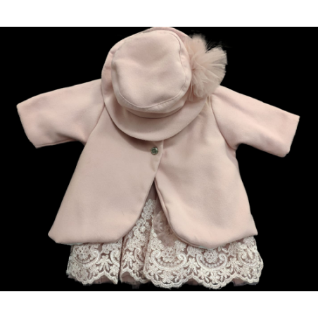 Set botez, 3 piese fetițe, 3-6 luni